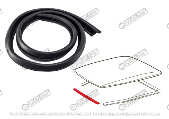 Joint caoutchouc avant Hardtop,aftermarket